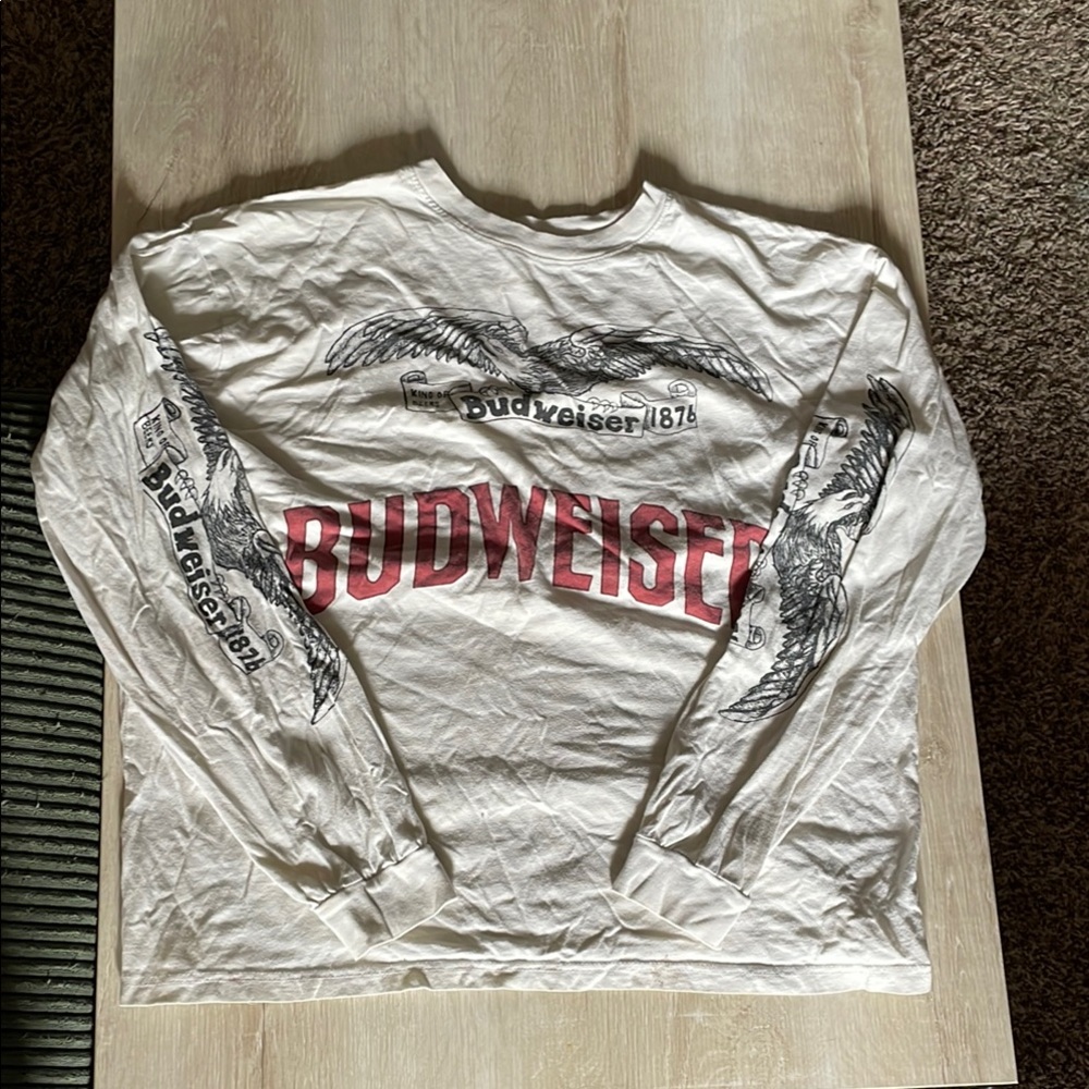 PacSun White Long Sleeve Tee Bold Graphic